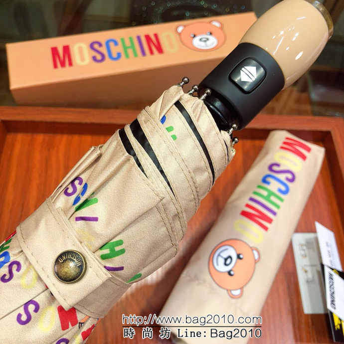 Moschino莫斯奇諾 防紫外線 全自動伸縮手柄 防雨防紫外線隔熱傘  sll1039